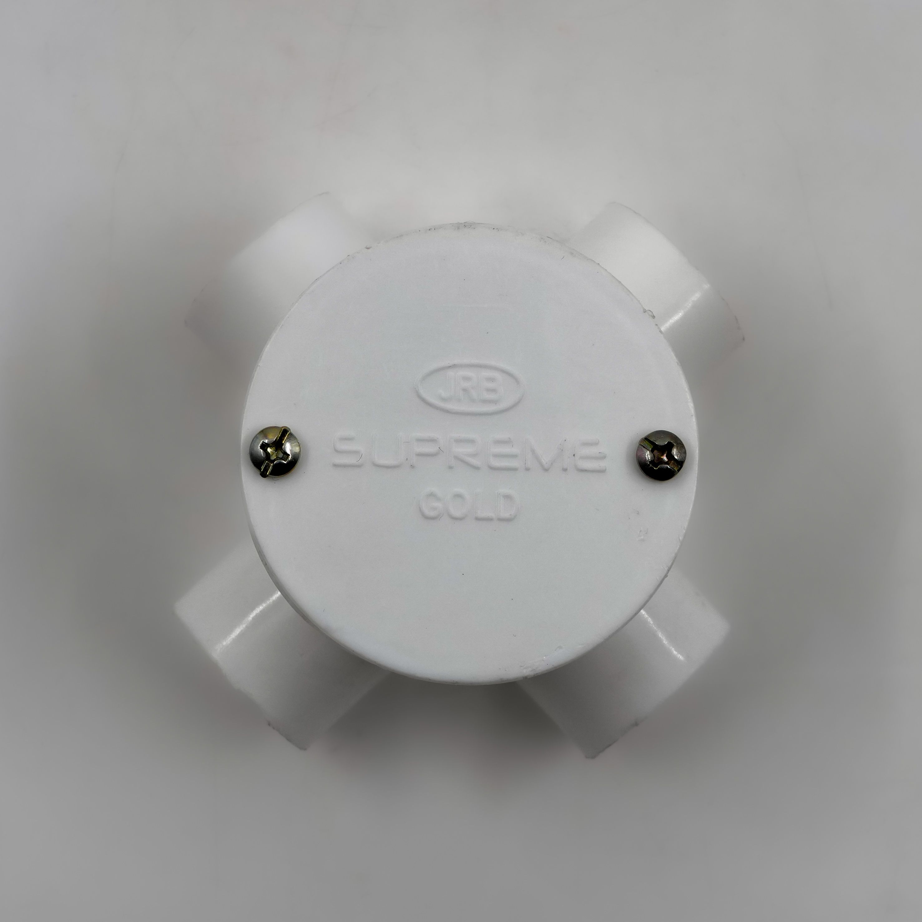 JRB Suppreme - 25Mm Conduit Deep Junction Box 4 Way (White)